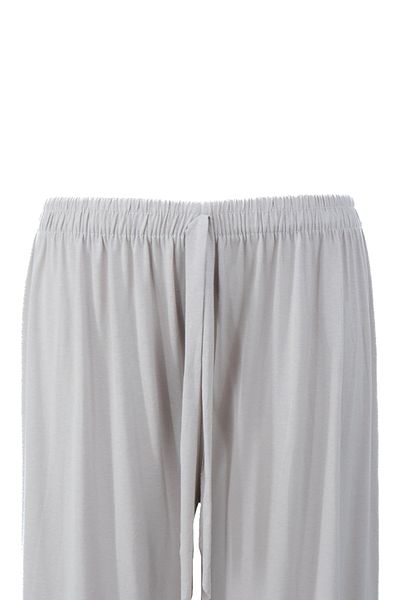 Oppland Women's Elastic Waist Large Size Comfortable Full-Mold Lycra Viscose Combed Fabric Trousers