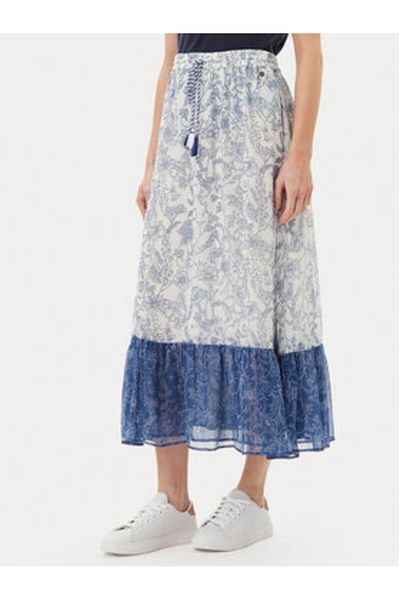 Pepe Jeans Fustă de damă în linie A PL901194 Albastră
