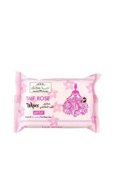 Labella Women's Towelettes With Taif Rose 20 Towelettes