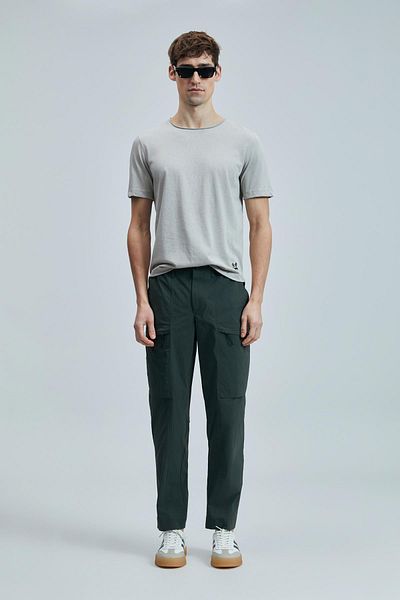Lufian Ανδρικό μπλουζάκι Junya Slim Fit Μπεζ (111020259)