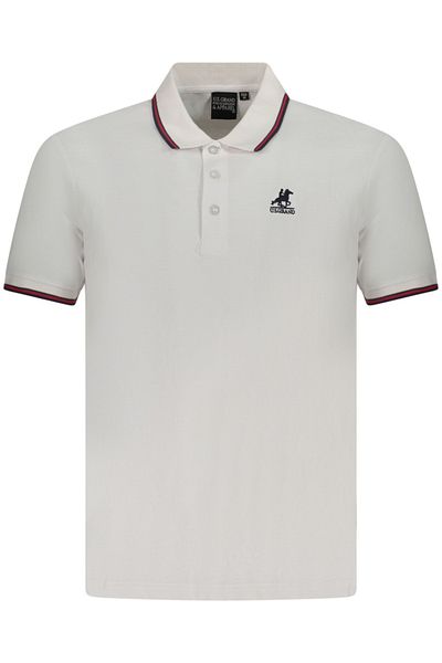 U.S. GRAND POLO EQUIPMENT & APPAREL U.S. Grand POLO Men's polo shirt with embroidered logo, contrasting details, Regular fit