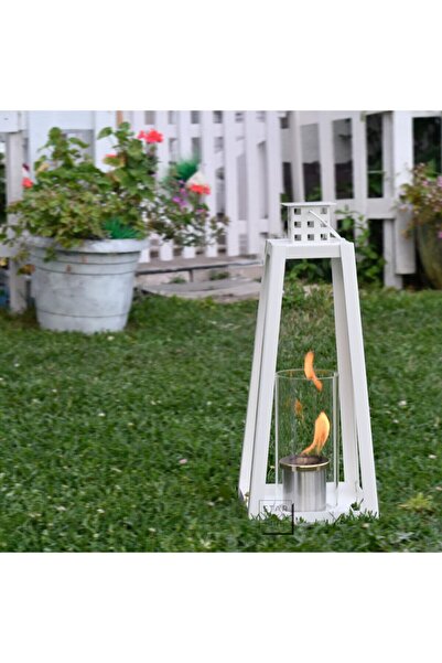 Starfire Bio Fener (S) Beyaz Taşınabilir Bioethanol Şömine