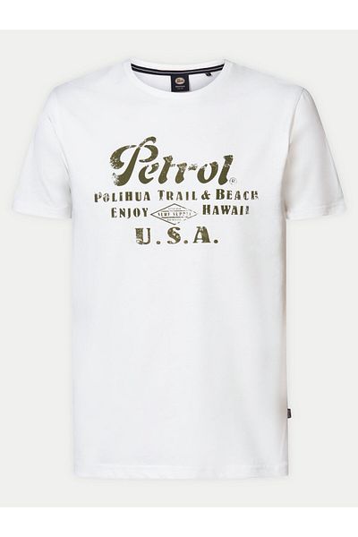 Petrol Industries Tricou bărbați Petrol Industries M-1040-TSR600 Alb