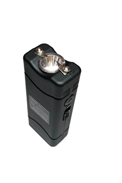 OEM Mini taser TW-801 with flashlight for self-defense, black, plastic, range 1m