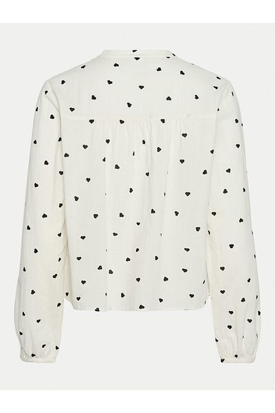 PIECES Women's Blouse 17151639 Ecru