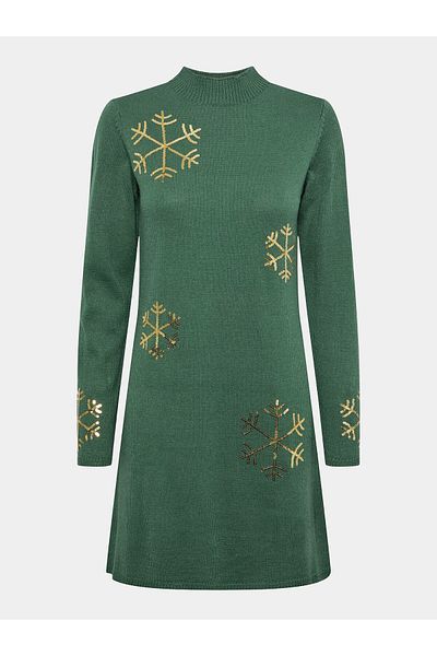 PIECES Women's Knitted Dress 17136436 Green