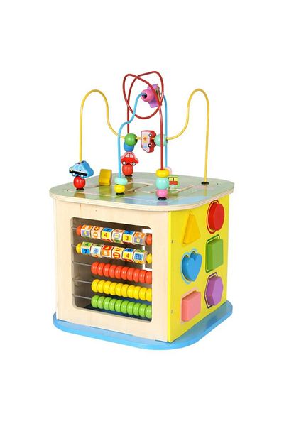 OEM Children's activity center, cognitive development, 6 in 1, made of wood