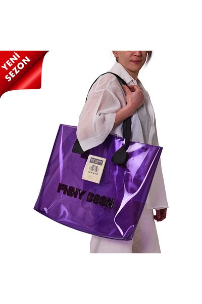 Funny Design 2025 Νέας σεζόν Splendid Beach Bag Neon Purple