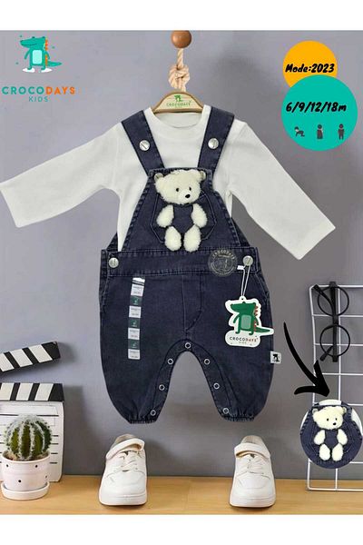 CROCODAYS Boy's Baby Jeans (Jeans) Toy Badili Salopet