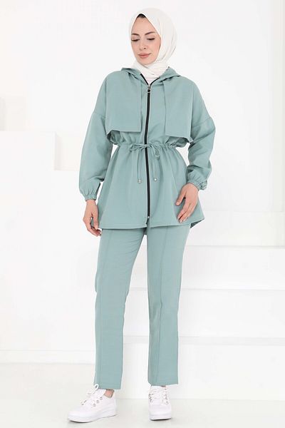 TOFİSA Front Tie Double Suit Cagla - 27073