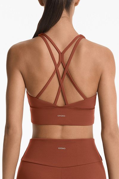 Oysho Medium-support comfortlux sports bra with cups