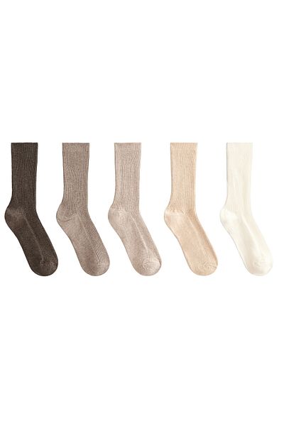 Oysho 5 pairs of classic socks with cotton