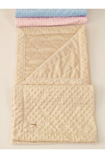 Bebella Quilted Chickpea Baby Swaddle Blanket – Double Sided Seasonal / Newborn Hospital Outlet 80X90Cm