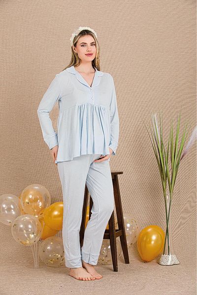 LADY'ES Set de maternitate/maternitate Baby Blue din 2 piese
