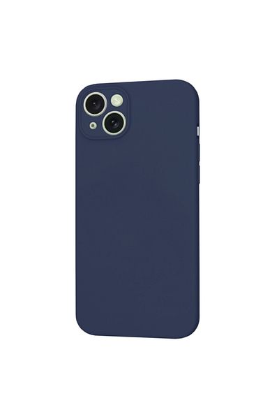 SKYDDAR INNOVATION Carcasă pentru iPhone 15 Plus, silicon catifelat, SoftFlex Magsafe, albastru marin, set autocolante