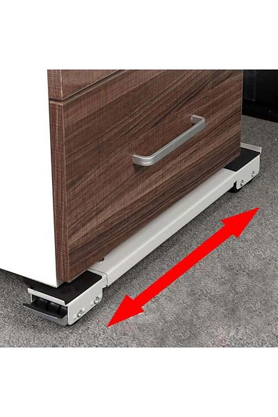 Un Rolling and Movable Furniture Base, Extendable Wheeled Base for Washing Machine and Mobile Refrigerator Stand for Washing Machines