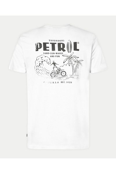 Petrol Industries Tricou bărbătesc M-1040-TSR635 Alb