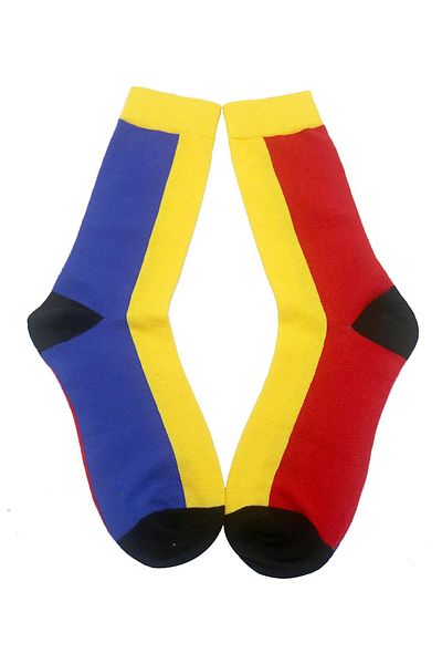 OEM Sosete Patriotice, Unisex, Inspirate De Steagul Romaniei, Accesoriu Tricolor, Marime Universala