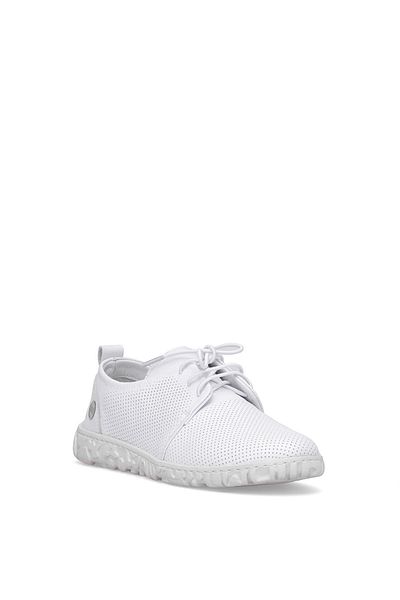 Mammamia D25YA-85 Pantofi casual de damă din piele naturală alb