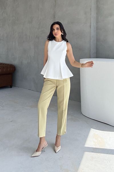Seda Yalçın Atelier Yellow Premium Carrot Pants