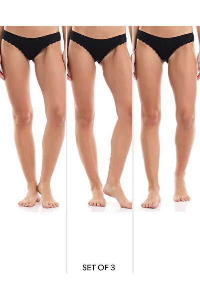 R&B 3 Pack Ribbed Bikini Briefs