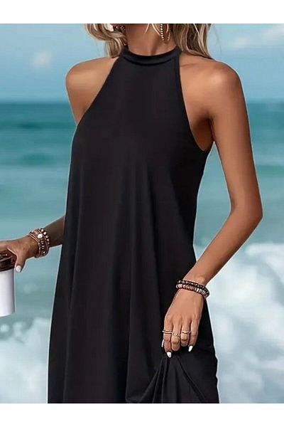 Kokosh moda Rochie de damă din viscoză cu mâneci raglan cu gât circular