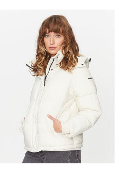 Pepe Jeans Jachetă de iarnă pentru femei PL402273 Alb