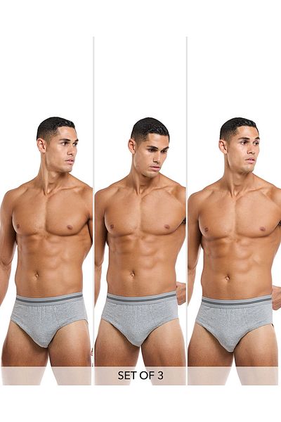 R&B 3 Pack Solid Briefs