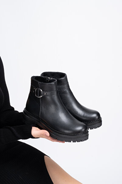 Clara Jones Hakiki Deri Kadın Günlük Kışlık Bot