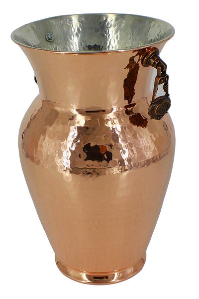 Rotanev Güldane Vase Hand Forged Red Copper Vase Flower Pot