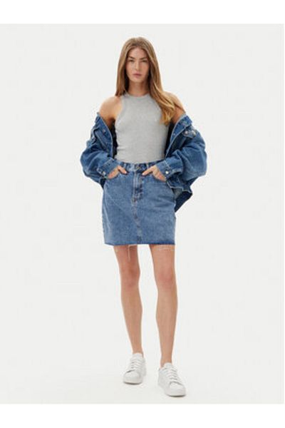 Pepe Jeans Fustă din denim pentru femei PL901124NC9 albastră