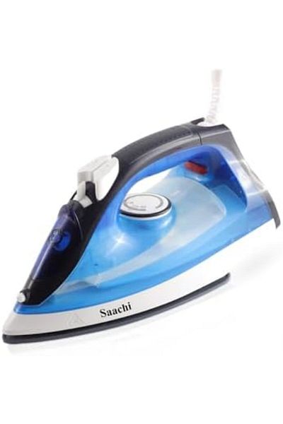 SAACHİ Saachi Steam Iron - Non-Stick Base - Adjustable Steam Control - Powerful Steam Burst - Spray for Tou