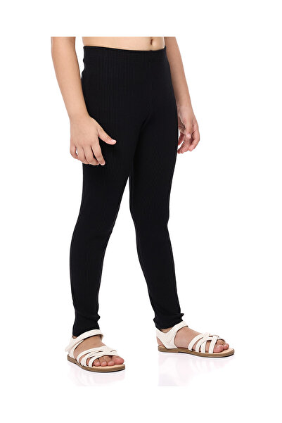 R&B Pack of 2 Ribbed Leggings with Elastic Waist
