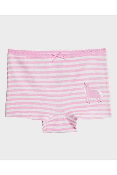 R&B Pack of 5 Unicorn Print Boyshorts