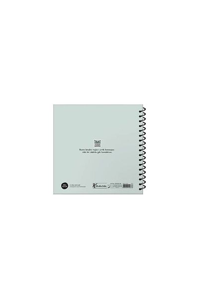 KESKİN COLOR Caiet de note 16x15 cu copertă rigidă cu autocolant Sprial cu dungi - Lucruri ascuțite 50yp.- You Write Your Heart Is Changing