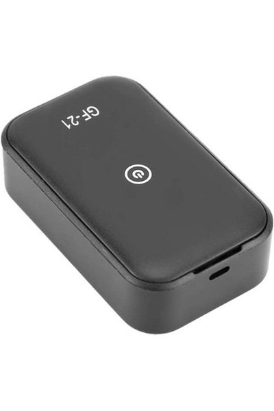 FOXMAG24 Mini GPS tracker, GF21, with spy microphone, SOS, voice activation, memory card slot, black