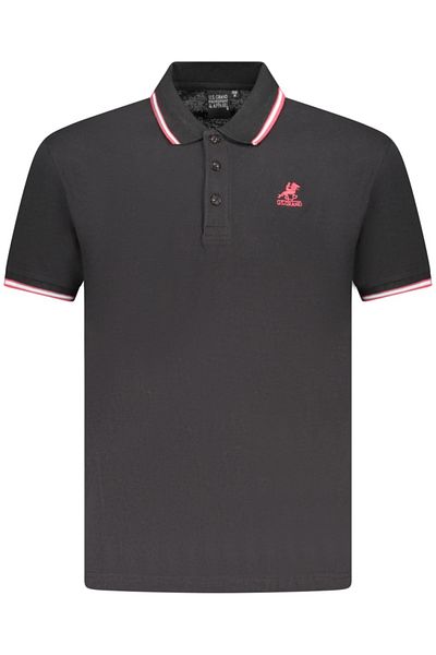 U.S. GRAND POLO EQUIPMENT & APPAREL U.S. Grand POLO Men's polo shirt with embroidered logo, contrasting details, Regular fit
