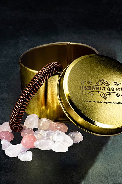 OSMANLI GÜMÜŞ Men's Women's Copper Bracelet - Twisted Wrap Men's Women's Bracelet Bracelet