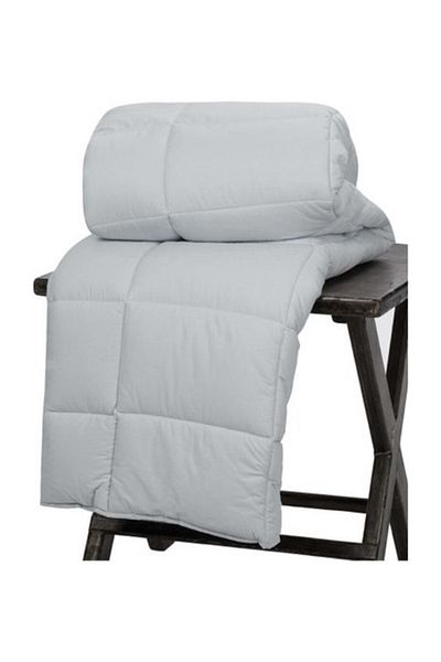 Özdilek Özdilek Ranforce Cotton Fabric Single Silicone Quilt-Silver Gray