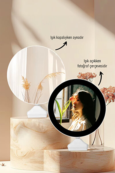 DEMPOWER Fotoğraflı Led Işıklı Sihirli Makyaj Aynası