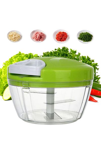 zola Dispozitiv pentru maruntit fructe/legume,cu baza antiderapanta, snur cu maner, 3 lame,12x9 cm