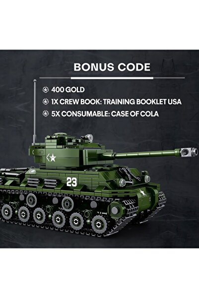 REOBRIX 1/30 M4 Sherman Tank, Teknik Blok Yapı Kiti (836 PARÇA)