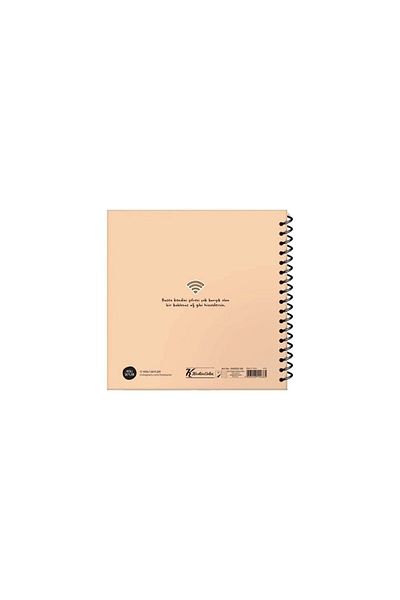 KESKİN COLOR Sharp Color Hisli Şeyler "I Can'T Connect" Hard Cover with Spiral 50 Sheets Lined Notebook 16X15 / C9