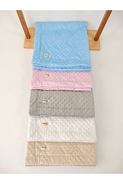 Bebella Quilted Chickpea Baby Swaddle Blanket – Double Sided / Seasonal / Newborn / Hospital Release