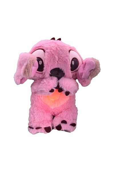 xpress sales Virtual Trend® Plush Toy, Stitch Breathing, Soothing Melodies, Pink 25 cm