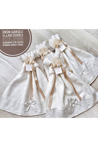 LilAmor Concept Hediyelik 12-штучний подарунковий набір для обряду обрізання, весільний кортеж, автомобіль, кухонний рушник з вишивкою, 30x50 см