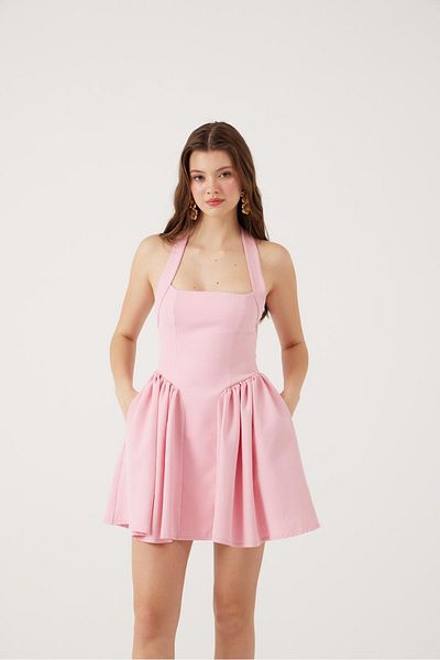 HOLLY LOLLY Mini Felici Dress with Pockets Pink