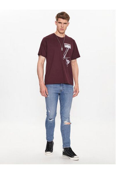 Levi's levi s Men's T-Shirt 16143-1011 Burgundy