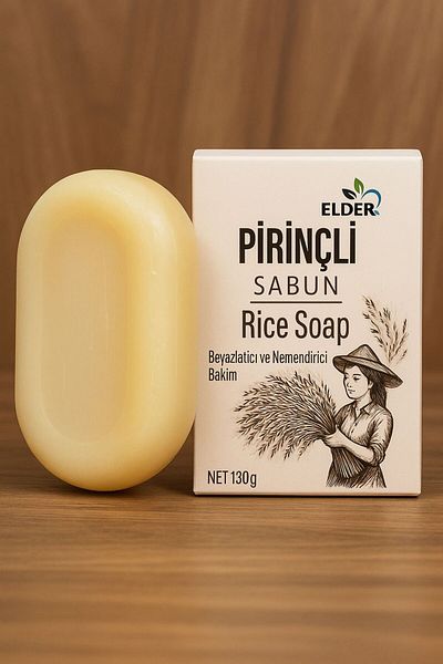 HACIFAKIOĞLU Rice Soap Natural Skin Whitening Effect 130 Gr