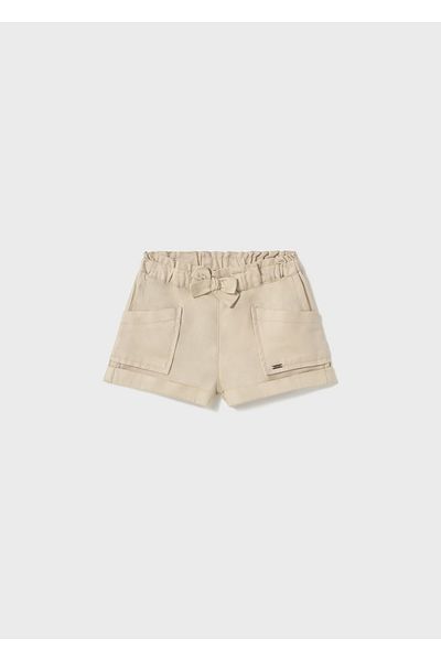 MAYORAL Baby Girl Bow Shorts Beige 1227